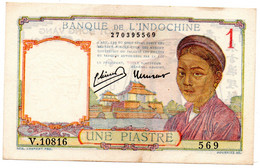 Indochine / 1 Piastre ( 1949 ) / TB+ - Indochine