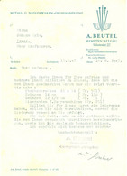 Kempten Allgäu Deko Rechnung 1947 " A.Beutel Näh- Und Stecknadeln Großhandel " - Kleidung & Textil