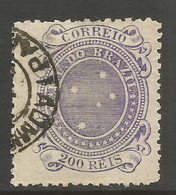 BRAZIL. 1890. 200r USED. - Other & Unclassified