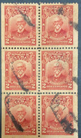 O) 1911 CUBA - CARIBBEAN, MAXIMO GOMEZ SC 248 2c Carmín Rose, BY 4 STAMPS , CANCELLATION - Other & Unclassified