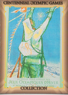 Centennial Olympic Games Atlanta 1996, Collect Card N° 89 - Poster St Moritz 1948 - Palmarès 1500 M Men Natation - Trading Cards