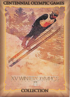 Centennial Olympic Games Atlanta 1996, Collect Card N° 99 - Poster Calgary 1988 - Palmarès 200 M Brasse Women Natation - Trading-Karten