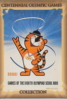 Centennial Olympic Games Atlanta 1996, Collect Card N° 105 - Poster Séoul 1988 - Palmarès Relais Men Women Natation - Trading Cards