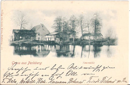 Gruss Aus PERLEBERG Prignitz Neuemühle Grünlich 31.12.1900 Gelaufen Nach Bützow - Perleberg