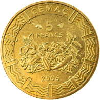 Monnaie, États De L'Afrique Centrale, 5 Francs, 2006, Paris, SPL, Laiton, KM:18 - Centrafricaine (République)