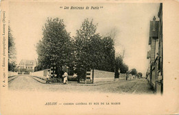 Ablon * Chemin Latéral Et Rue De La Mairie - Ablon Sur Seine