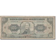 Billet, Équateur, 100 Sucres, 1991, 1991-06-21, KM:123Aa, TB - Equateur