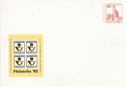 BRD, PP 099 D2/001, BuSchl. 35, Philatelia '82, Hannover - Privatpostkarten - Ungebraucht