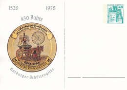 BRD, PP 100 C2/011f., BuSchl. 40,  450 Jahre Harburger Schützengilde - Cartes Postales Privées - Neuves