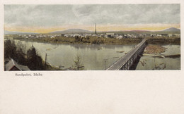 Sandpoint Idaho, View Of Town From Across Long Bridge, C1900s Vintage Postcard - Otros & Sin Clasificación