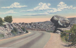 US Route 66, Tijeras Canyon East Of Albuquerque New Mexico, C1940s Vintage Curteich Linen Postcard - Route ''66'