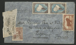 ARGENTINE Enveloppe Recommandée Par Avion En 1936 Pour Lyon Via AIR FRANCE (voir Description) - Briefe U. Dokumente