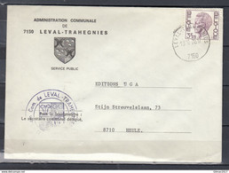 Brief Van Leval-Trahegnies Naar Heule Administration Communale - 1970-1980 Elström