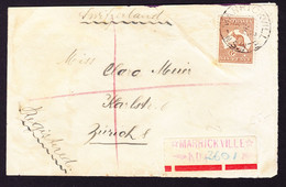 1928 R-Brief Aus Marrickville Nach Zürich. Etwas Fleckig. - Lettres & Documents