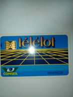 FRANCE CARTE A PUCE CHIP CARD SC4 ON SE TELELOT CONSEIL VIDEOSCULPTURE KREON NUMEROTEE - Cartes De Salon Et Démonstration