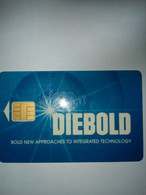 USA CARTE A PUCE CHIP CARD DIEBOLD SCHLUMBERGER - Cartes De Salon Et Démonstration