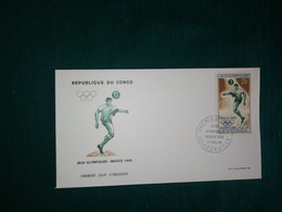 Congo 1968 19th Olympic Games, Mexico City, Football FDC VF - FDC