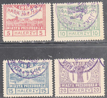 POLAND   MI. NO.15-18 LOCAL ISSUE   USED    YEAR  1918 - Labels