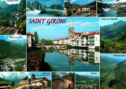 5125 Carte Postale  SAINT GIRONS La Ville Et Ses Environs Ars, Ustou, Vic D'Oust, Massat, Seix, Le Garbet,     09 Ariège - Saint Girons