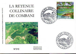 MAYOTTE 0070a Fdc Retenue Collinaire De Combanie, Barrage, Hydrologie - Water
