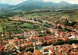 5137 Carte Postale SAINT GIRONS Vue Panoramique  Aérienne De La Ville Et La Vallée 09 Ariège - Saint Girons