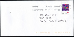 France - Timbre Adhésif YT A145 Seul Sur Lettre Oblitération TOSHIBA - Covers & Documents