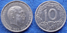 SPAIN - 10 Centimos 1959 KM#790 Francisco Franco (1936-1975) - Edelweiss Coins - Autres & Non Classés