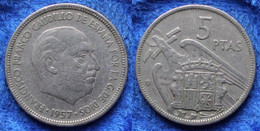 SPAIN - 5 Pesetas 1957 *60 KM#786 F. Franco (1936-1975) - Edelweiss Coins - Andere & Zonder Classificatie