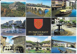 En Parcourant Le Tarn (multi Vues) : Cordes, Albi, Castres, Mazamet Lacaune, Castelnau Montmirail, Gaillac, L'Isle Tarn - Autres & Non Classés