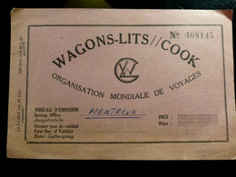 TITRES / WAGONS LITS // COOK _ 1961 - World