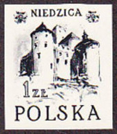 POLAND (1952) Niedzica Castle. Black Print. Scott No 556, Yvert No 674. - Essais & Réimpressions