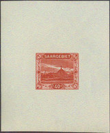 SAAR (1921) Slag Pile At Volklingen. Die Proof In Issued Colors Printed On Thin White Paper. Scott No 73, Yvert No 58. - Autres & Non Classés