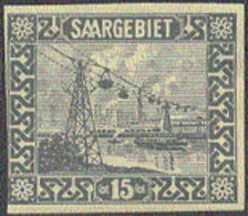 SAAR (1922) Cable Railway, Ferne. Die Proof In Unissued Colors. Signed NEY. Scott No 102, Yvert No 86. Hinged. - Sonstige & Ohne Zuordnung