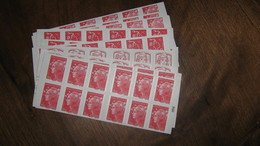 TIMBRES T V P ROUGE POUR AFFRANCHISSEMENT 20 GRS PRIORITAIRE 100  PIECES  PORT GRATUIT DIVERS MODELES - Modernes : 1959-...