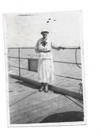 1921 A BORD DU PAQUEBOT ANDRE LEBON - PHOTO - Boats