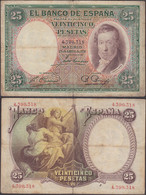 SPAIN - 25 Pesetas 1931 P# 81 Europe Banknote - Edelweiss Coins - Sonstige & Ohne Zuordnung