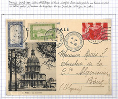 Salon De Propagande Philatélique De L' Afrique Du Nord  Réemploi D'un Entier Postal De 1937 - Other & Unclassified