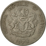 Monnaie, Nigéria, Elizabeth II, 10 Kobo, 1974, TTB, Copper-nickel, KM:10.1 - Nigeria