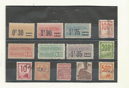 LOT COLIS POSTAUX  NEUFS  ET OBLITERES  COTE  90.50  EUROS. - Other & Unclassified