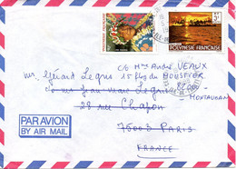 POLYNESIE. N°274 De 1987 Sur Enveloppe Ayant Circulé. Visage Polynésien. - Covers & Documents