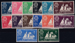 SAINT-PIERRE-et-MIQUELON :   Yvert 296 à 309 France Libre Neuf XX Cote 22 € - Unused Stamps