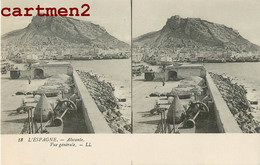 ALICANTE VUE GENERALE ESPANA CARTE STEREOSCOPIQUE STEREOVIEW - Alicante