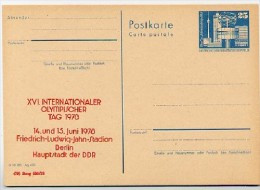 DDR P80-1d-78 C8-b Postkarte PRIVATER ZUDRUCK Olympischer Tag Berlin 1978 - Cartes Postales Privées - Neuves