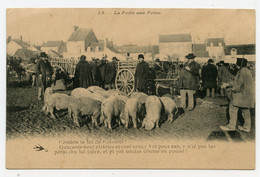 Belle Foire Aux Porcs. Marché Aux Cochons. Commerce. Agriculture. Carte Animée. - Fairs