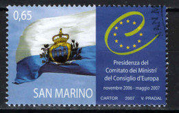 SAN MARINO - 2007 - PRESIDENZA DEL COMITATO DEI MINISTRI DEL CONSIGLIO D'EUROPA - USATO - Gebraucht