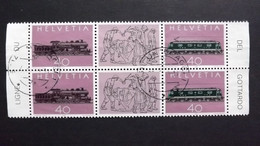 Schweiz 1214/5 Oo/used ZD, 100 Jahre St.-Gotthard-Bahn - Other & Unclassified