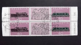 Schweiz 1214/5 Oo/used ZD, 100 Jahre St.-Gotthard-Bahn - Sonstige & Ohne Zuordnung