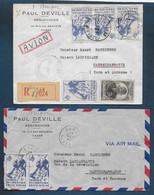 2 Enveloppes Par Avion Du Sénégal Pour La France - Briefe U. Dokumente