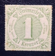 Germany, Uncirculated Stamp, « Freimarke », « 1 Kreuzer », 1859 - Nuevos