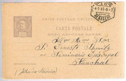 Portugal, 1897, For Funchal - Storia Postale